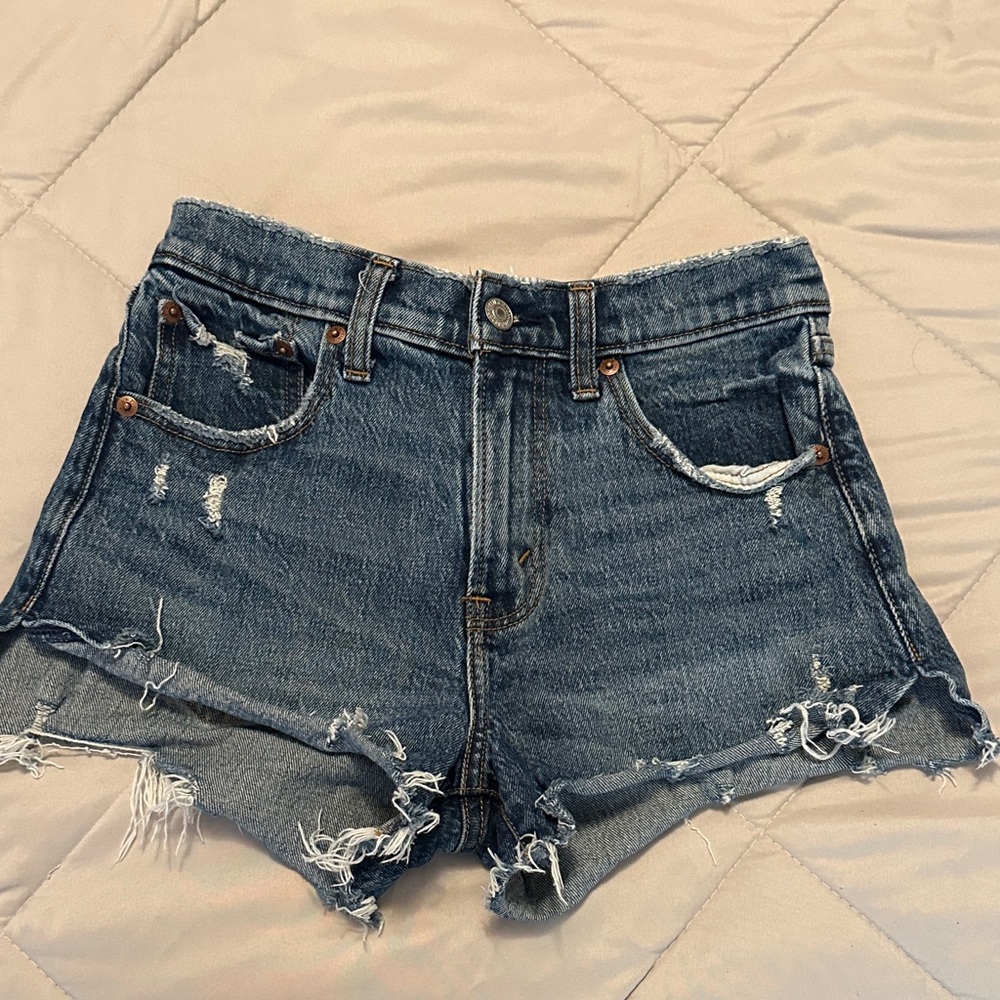 Distressed Denim Women Shorts
